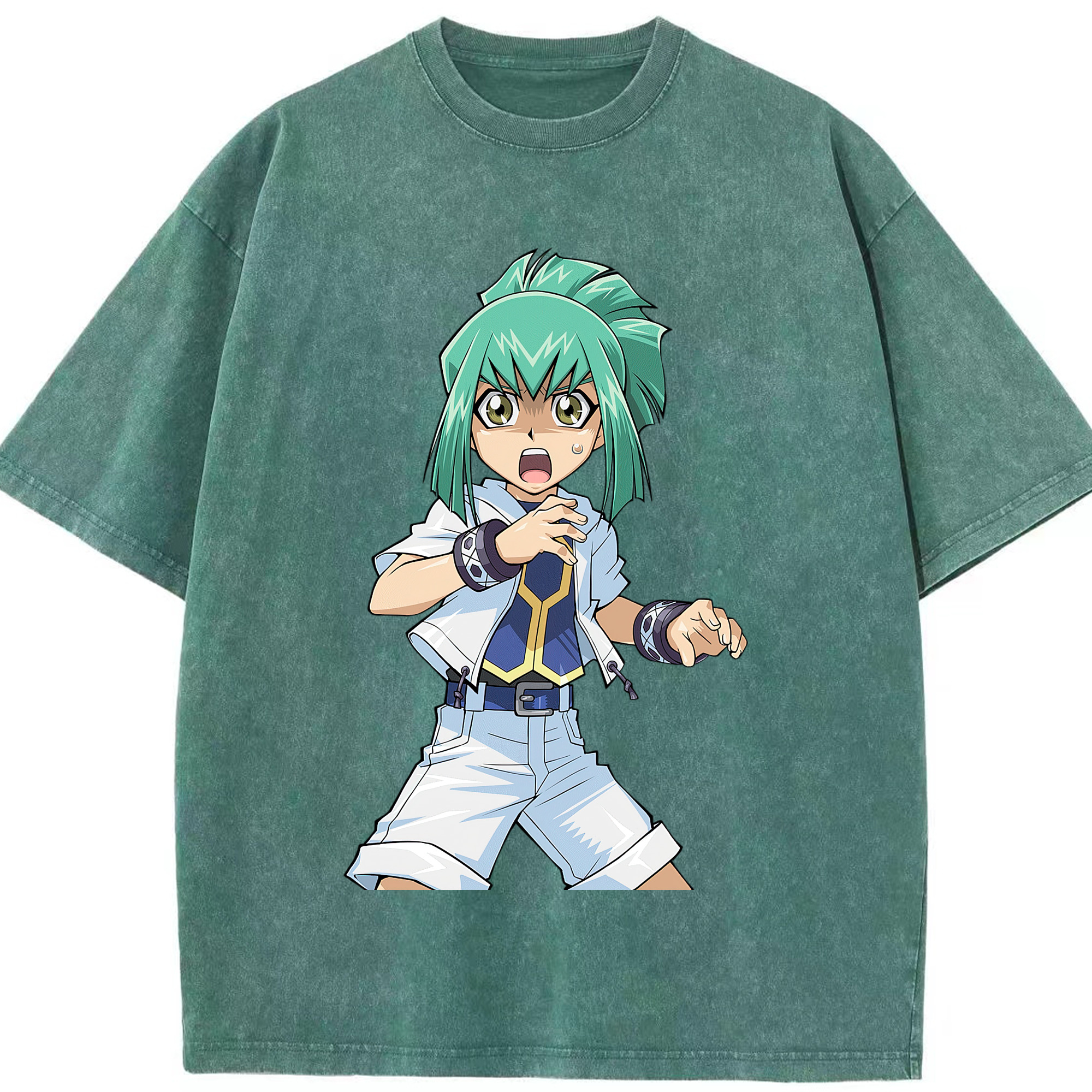 （画像用） 遊☆戯☆王 Yu-Gi-Oh! 綿100% ヴィンテージ風 半袖Tシャツ（フロントプリント）